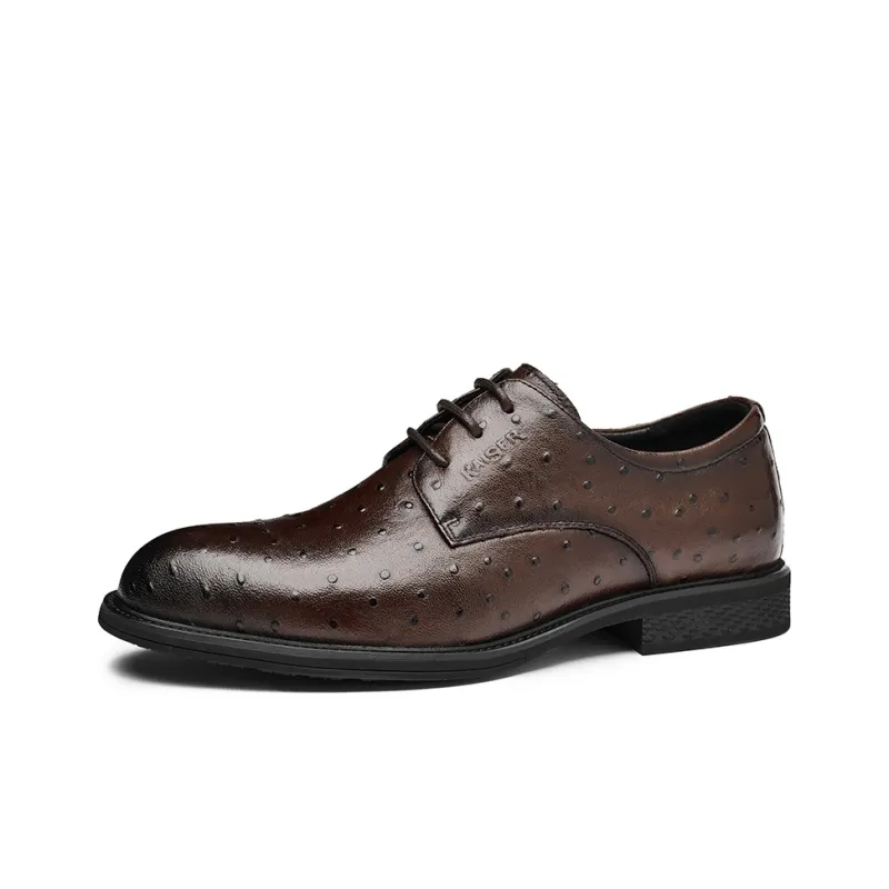 KAISER Dress Shoes Men Low Top Black/Brown-0