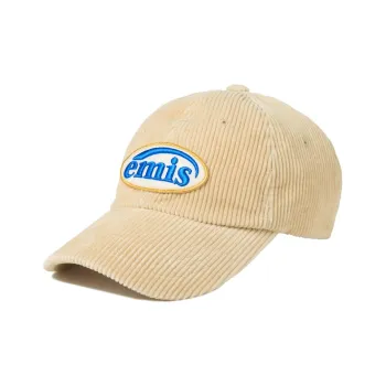 Emis Cotton Baseball Caps Unisex Beige Yellow