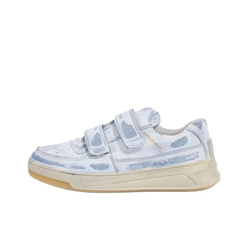 Acne Studios Low Top Skateboard Shoes Men's Blue White-0