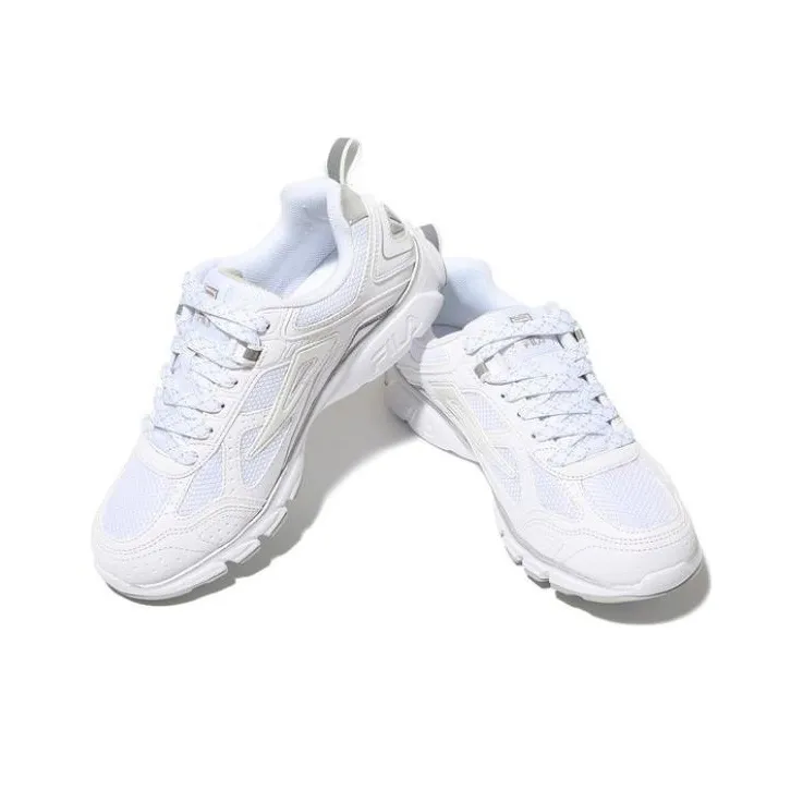 FILA Anti Slip Wear Resistant Low Top Running Shoes Unisex Ecru Korean Style-2