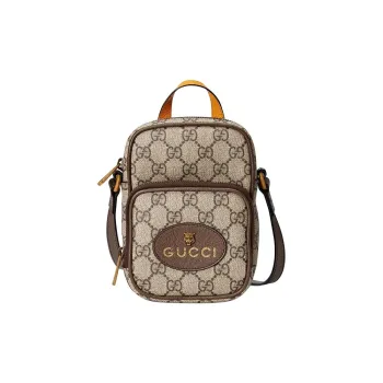 GUCCI Unisex Neo Vintage Monogram Mini Cowhide Single Shoulder Bag