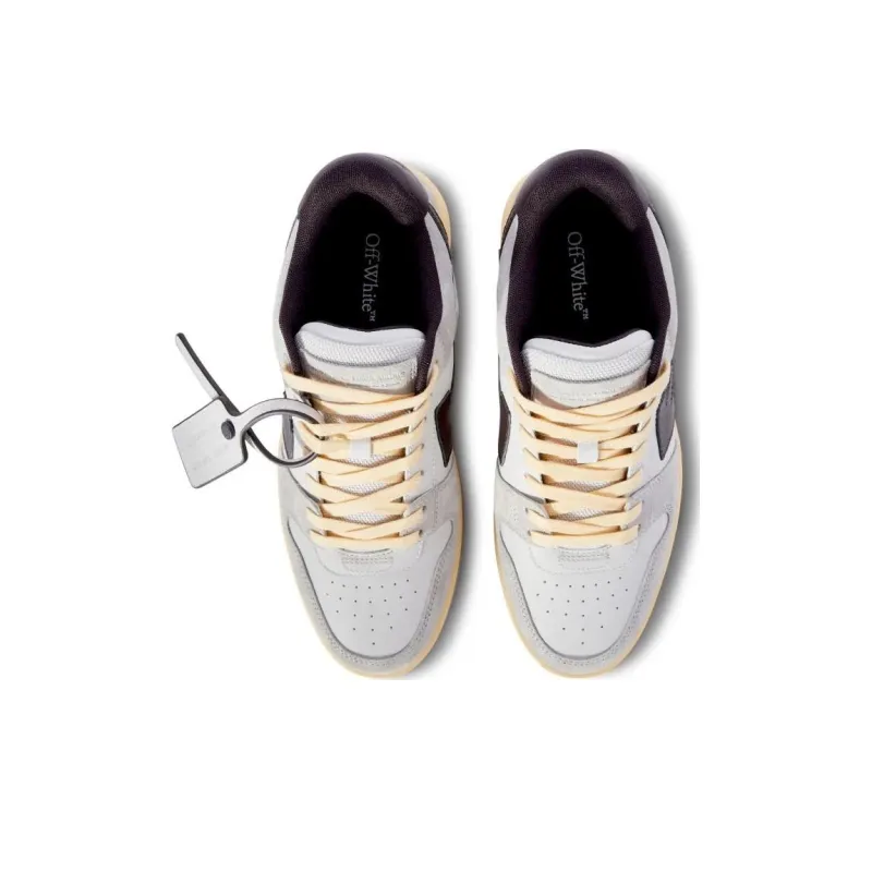 OFF WHITE Out Of Office Ooo Low Tops Light Grey Anthracite-3