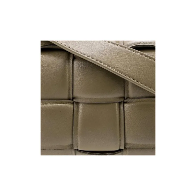 Bottega Veneta Lambskin Shoulder Bag Crossbody Bag Women's Umber-2