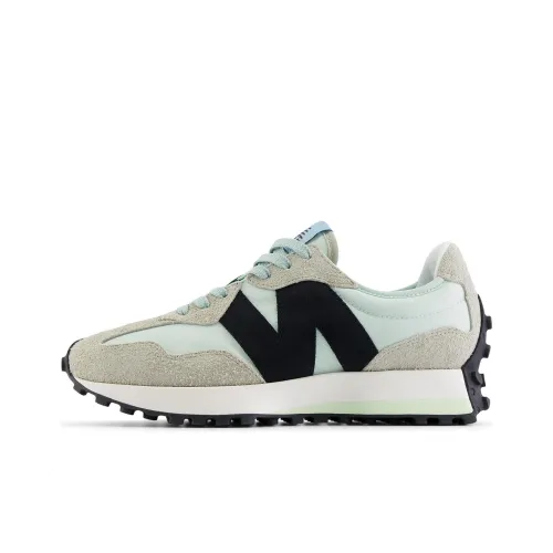 New Balance 327 White Black Grey Light Blue Women's