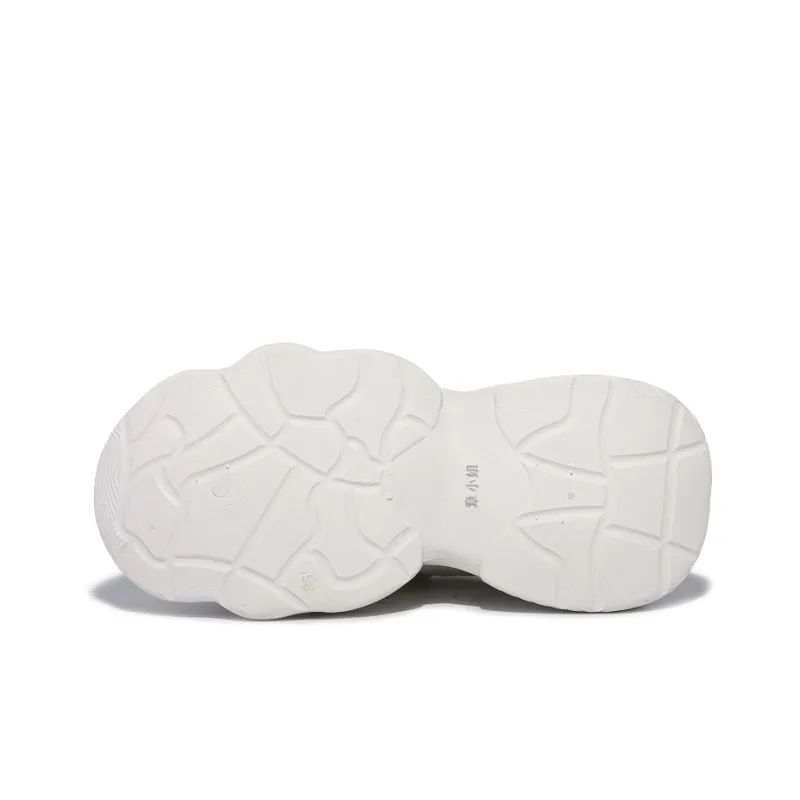 Miss Zhang Cushioned Anti Slip Wear Resistant Lightweight Height Increasing Low Top Chunky Sneakers Women's Beige-5