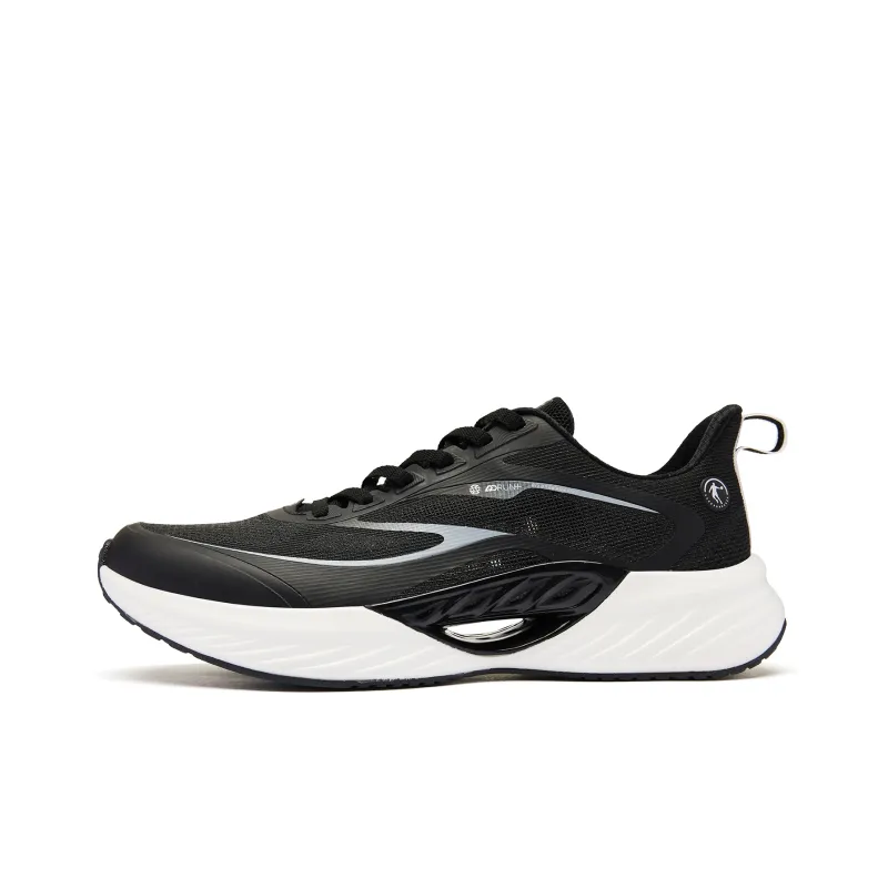 QIAODAN Flying Shadow Team2.0 Wear-Resistant Slip-Resistant Low-Top Q-KUNGFU PRO Running Shoes Men's Black Coal Gray-0
