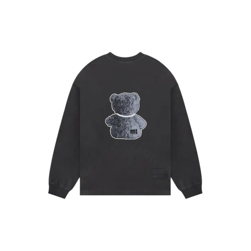 WE11DONE Teddy Bear-print Cotton T-shirt-1