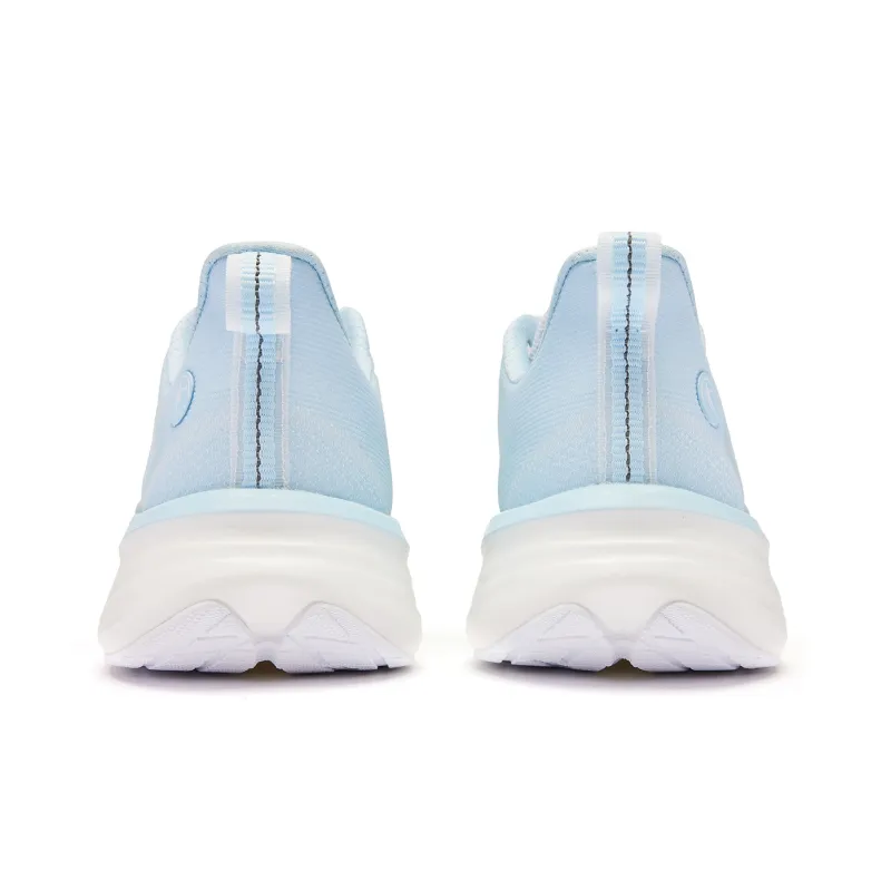 QIAODAN Flying Shadow Team2.0 Cushioning Wear Resistant Low Top Q KUNGFU Pro Sprint Running Shoes Men's White Blue-4