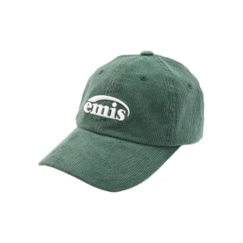 Emis Cotton, Corduroy Baseball Caps Unisex Green