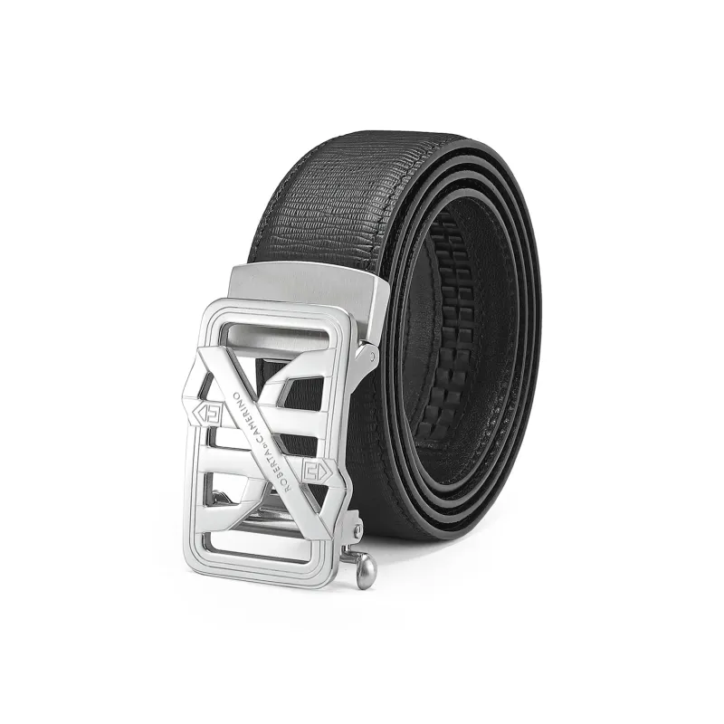 ROBERTA DI CAMERINO Cow Leather Belts Men's Black 3.5cm-2