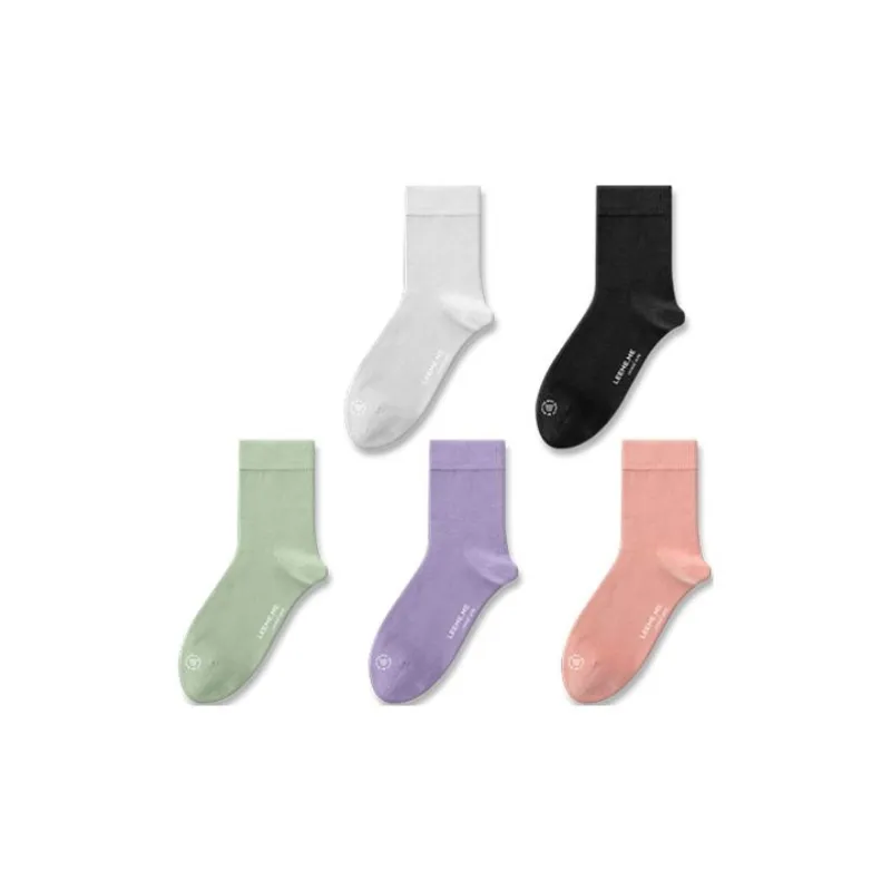 LEEME.ME Mid Calf Socks Women's 5 Pack-1