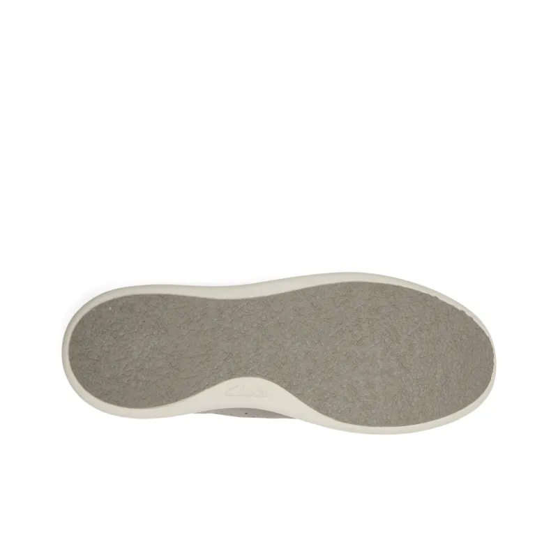 Clarks Slip Resistant Low Top Skateboard Shoes Men's Gray-4
