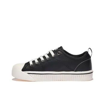 FILA Pillar Cushioning Wear-Resistant Low-Top Skateboard Shoes Unisex Black