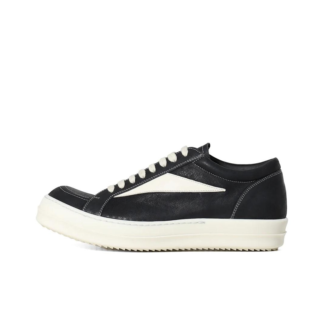 RICK OWENS Lidor Vintage Sneaks Black Milk - POIZON