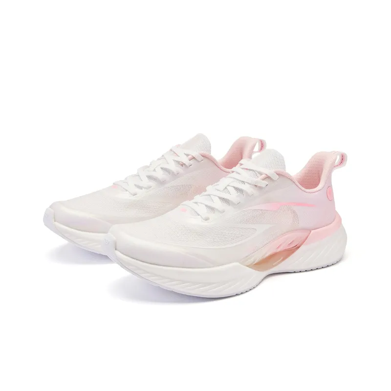 QIAODAN Flying Shadow Team2.0 Wear-Resistant Slip-Resistant Low-Top Q-KUNGFU PRO Running Shoes Men's White Pink-1