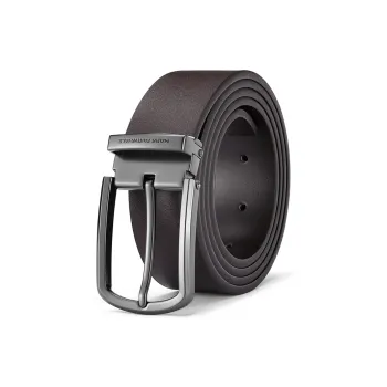 FAIRWHALE Minimalist Style Fashion Vintage Pin Buckle Belt Men's Width 3.5CM