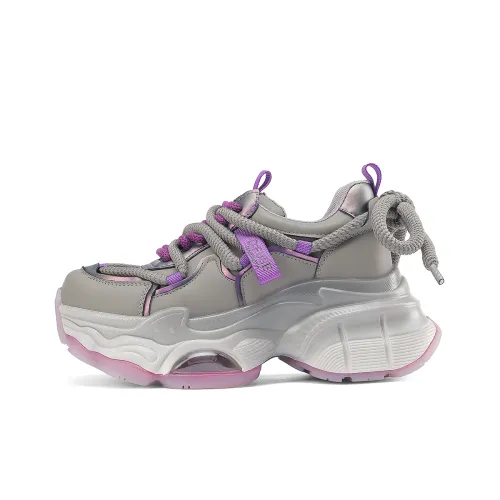 D FUSE SCANDINAVIA Cushioned Wear Resistant Height Increasing Low Top Chunky Sneakers Women's
