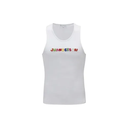 JW Anderson CLAY Series Tank Tops Unisex White