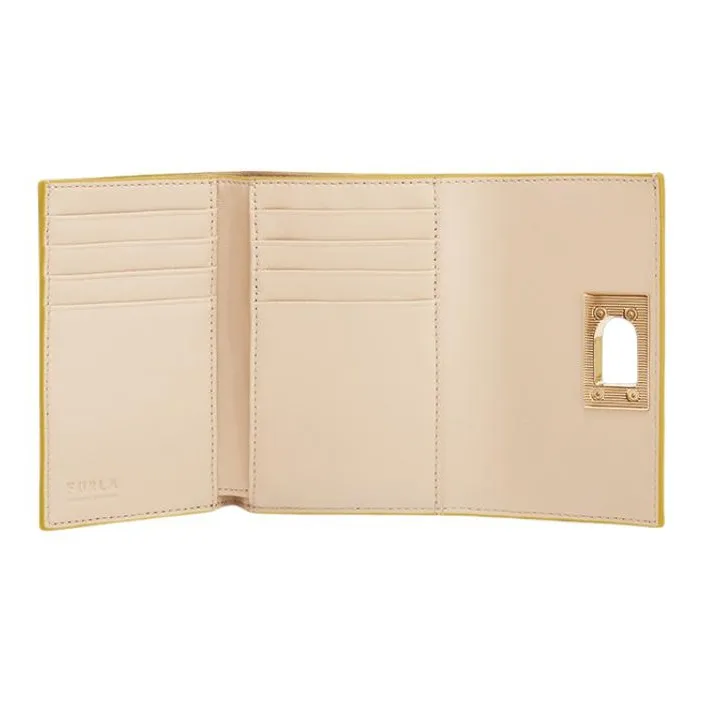 Furla 1927 Collection Leather Wallet Women's Yellow-2