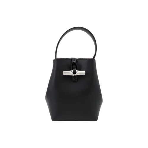 LONGCHAMP Cow Leather Portable Crossbody Bag, Shoulder Bag Women's Black