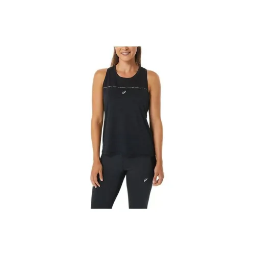 Asics Competition Tank Tops Women's High-Performance Black/Charcoal Gray