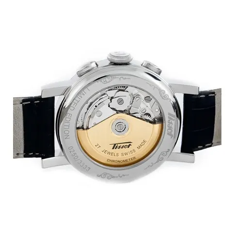 TISSOT Heritage 2009 Collection Automatic Mechanical Movement Men's Watches Watch 40mm Black Dial Leather Strap-3