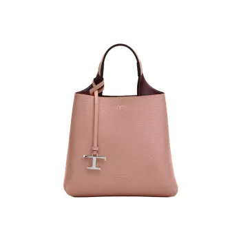 TOD'S Leather Shoulder Bag, Crossbody Bag, Handbag Mini Women's Pink