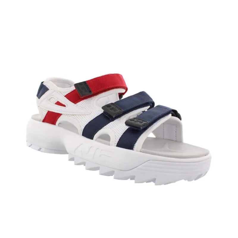 FILA Women's Disruptor Sandal 'White Navy Red'-2
