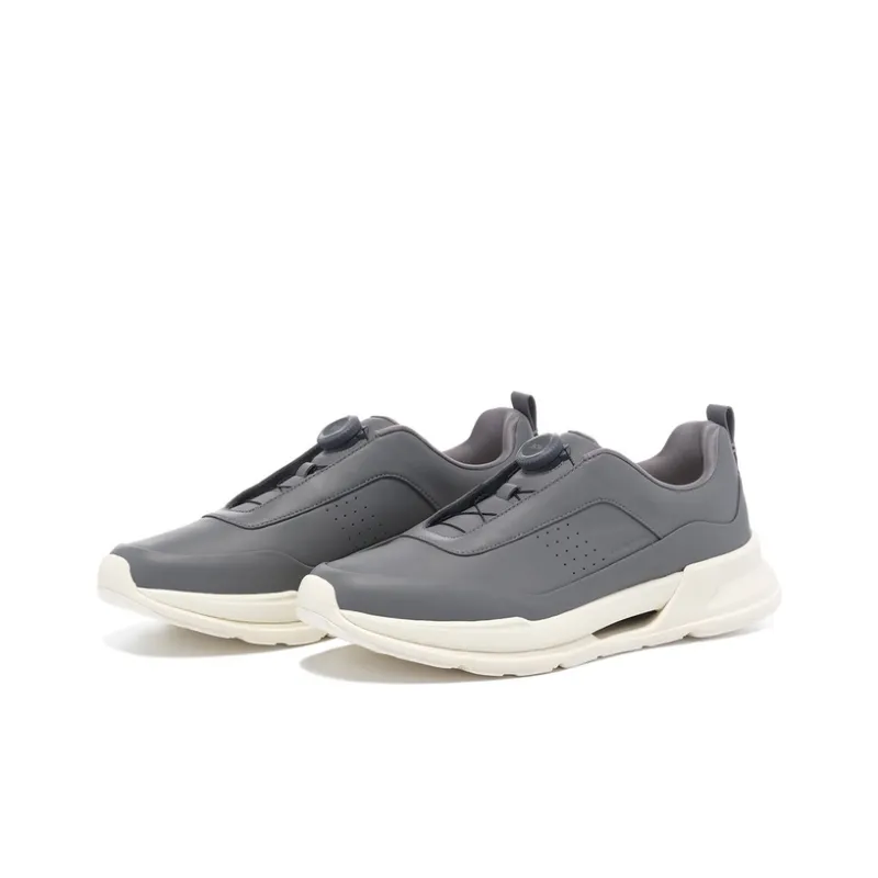 LI NING 1990 Du Xing Low Top Running Shoes Men's Asphalt Gray-1