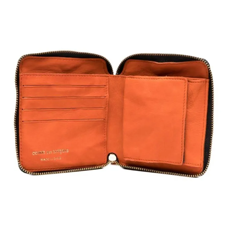 CDG Calfskin Wallet Regular Men's Pumpkin Orange-1
