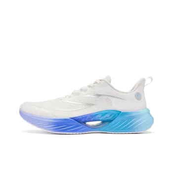 QIAODAN Flying Shadow Team2.0 Wear-Resistant Slip-Resistant Low-Top Q-KUNGFU PRO Running Shoes Men's White Blue