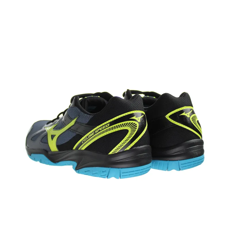 Mizuno Training Shoes Unisex Low Top Black/Blue/Yellow-2