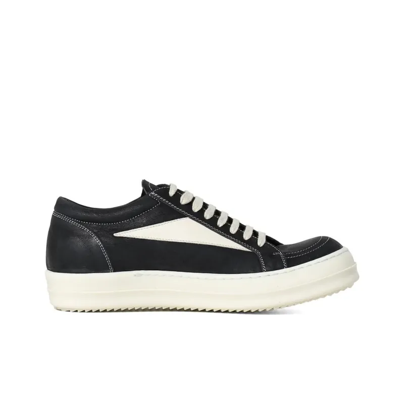 RICK OWENS Lidor Vintage Sneaks Black Milk-1