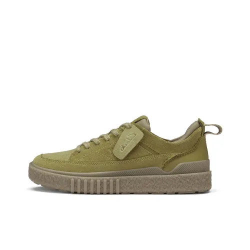 Clarks Low Top Skateboard Shoes Men's Green