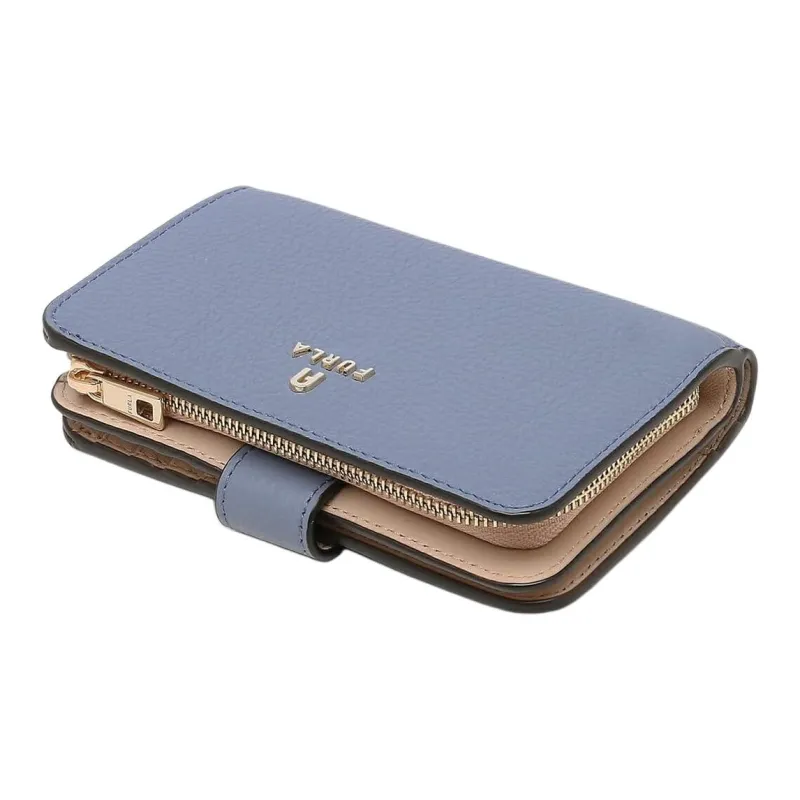 Furla Leather Wallet Women's Sky Blue-3