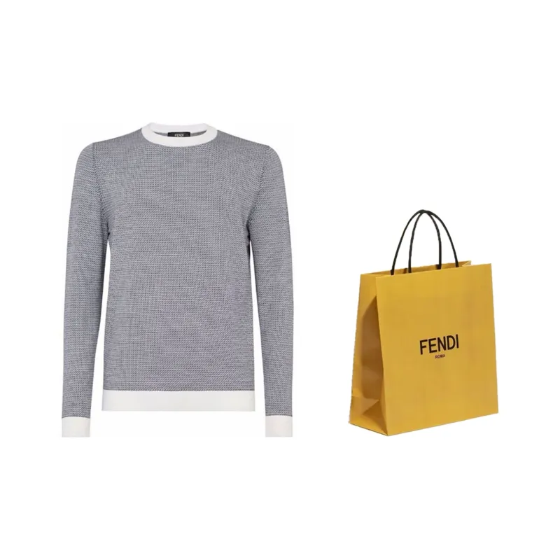 FENDI Sweaters Men Blue-2