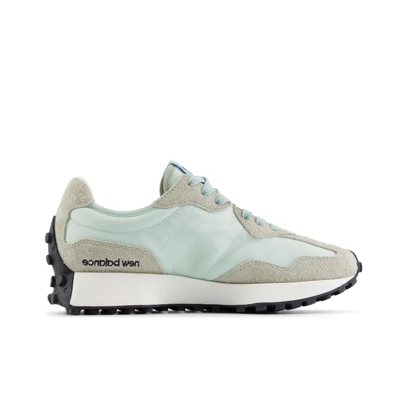 New Balance 327 White Black Grey Light Blue Women's-1