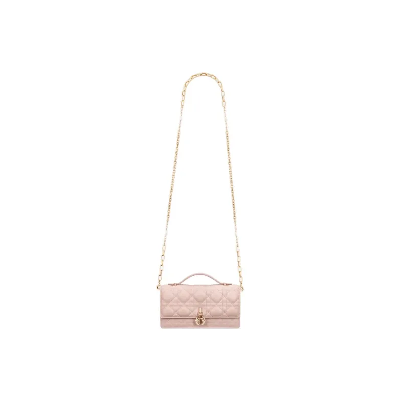 DIOR Sheepskin Shoulder Bag, Crossbody Bag, Handbag Mini Women's Rouge Pink-4