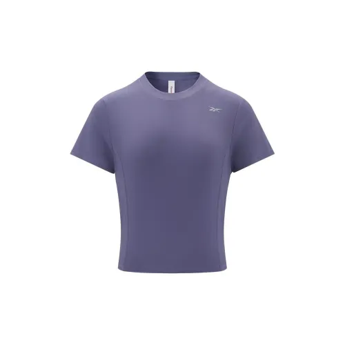 Reebok T-Shirt Women's Gray Purple