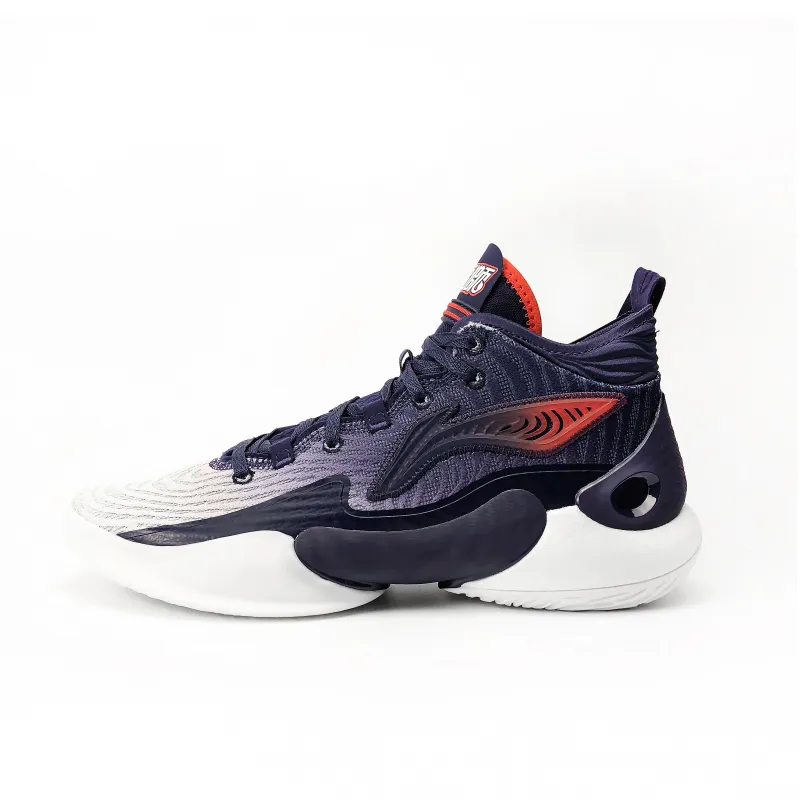 LiNing YuShuai 18 CBA Guangzhou Lions PE Non slip Support Mid Top Basketball Shoes Men's-0