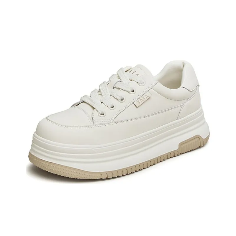 TATA Skateboard Shoes Women's Low Top Solid Color-2