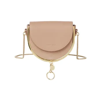 Chloe Suede Evening Party Bag, Wallet, Crossbody Bag, Shoulder Bag Women's Coffee Pink