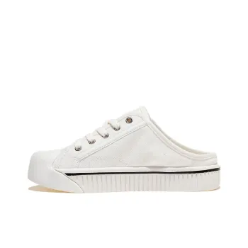 FILA Non-slip Lightweight Low-Top Canvas Shoes Women's Ecru
