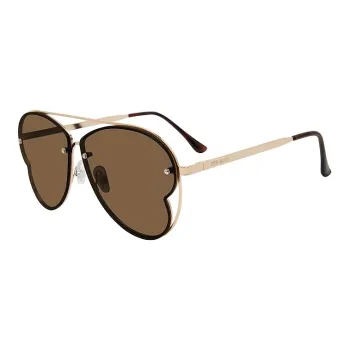 STEVE MADDEN Irregular Shape Sunglasses Unisex Gold
