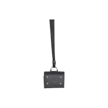 Maison Margiela Calfskin Earphone Case Unisex Black