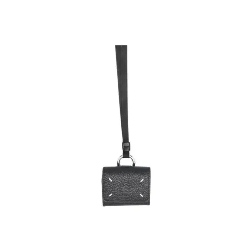 Maison Margiela Calfskin Earphone Case Unisex Black