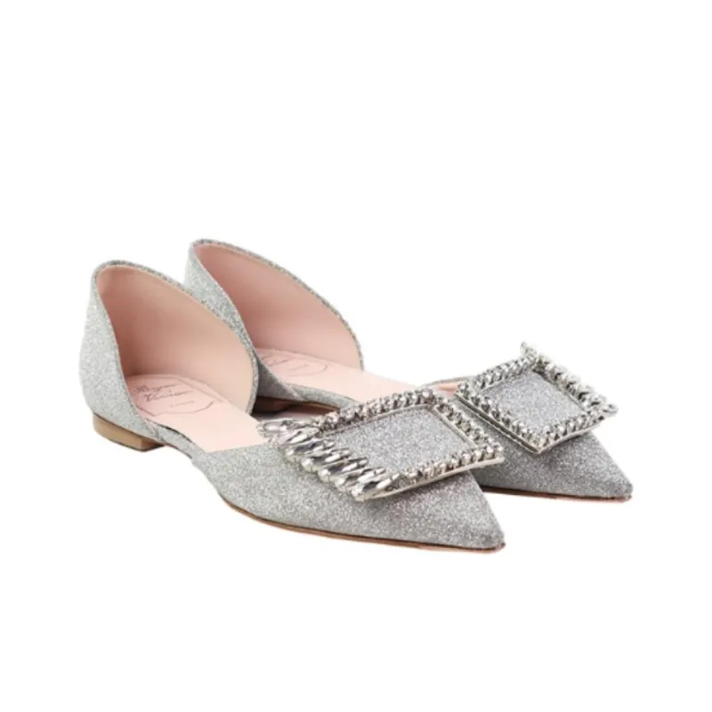 Roger Vivier Casual Single Shoes Women's Silver-2