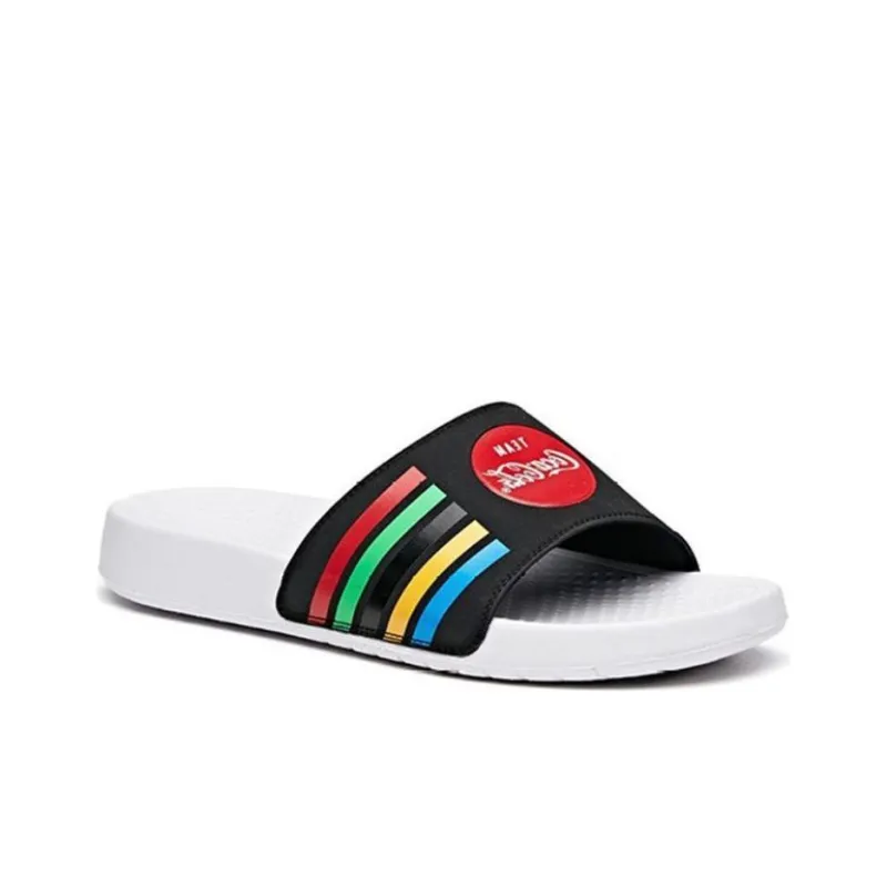 Coca Cola x Anta Life Collection EVA Slide Slippers Men's Left Black Right Red-3