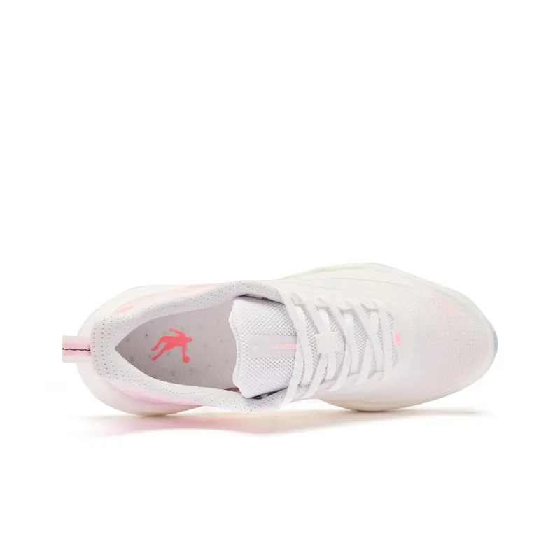 QIAODAN Flying Shadow Team2.0 Wear-Resistant Slip-Resistant Low-Top Q-KUNGFU PRO Running Shoes Women's White Pink-3