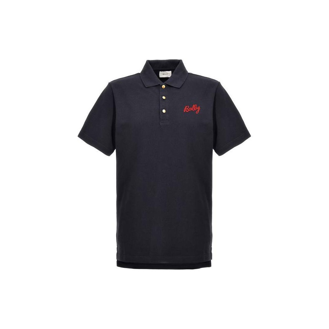 BALLY Polo Shirt Men Blue M